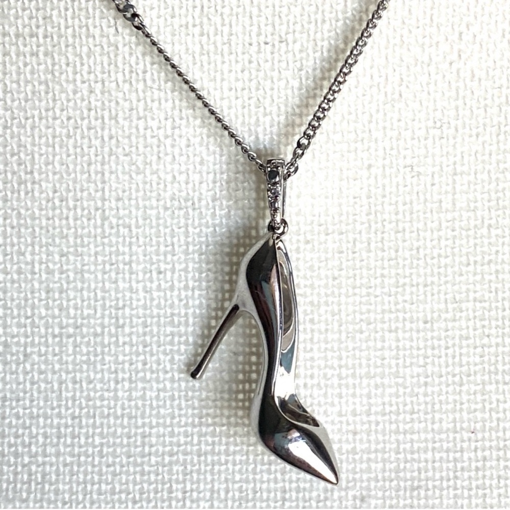KAY EMMY LONDON SHOE NECKLACE STERLING SILVER 20” ADJUSTABLE
